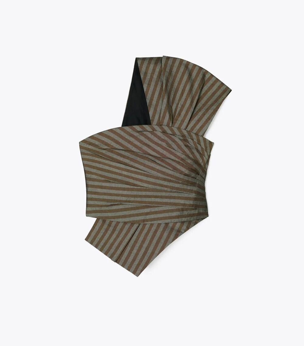Tory Burch One Shoulder Wrap Top - 4